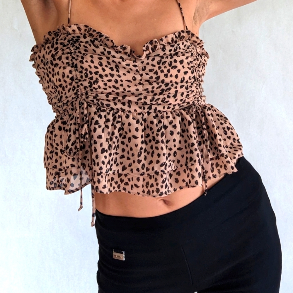 Leopard Crop Top